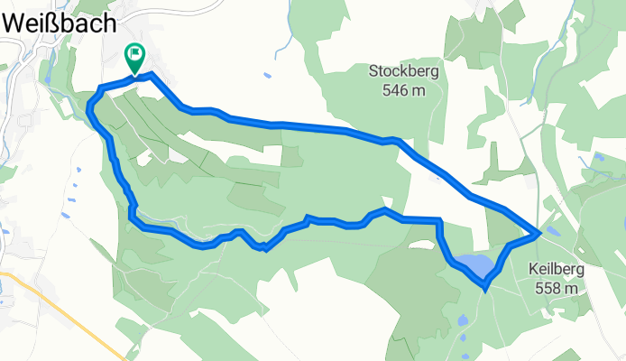 Hermannsdorfer Straße 62, Langenweißbach nach Falkenweg 8, Langenweißbach