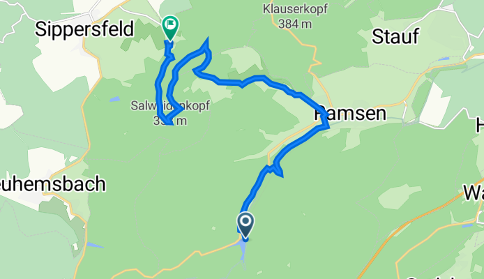 Ramsen nach Pfrimmerhof 3A, Sippersfeld