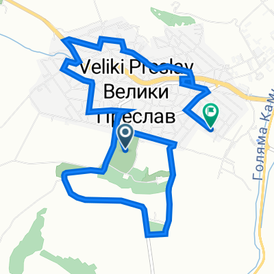 Route to улица Стара планина 1, Велики Преслав