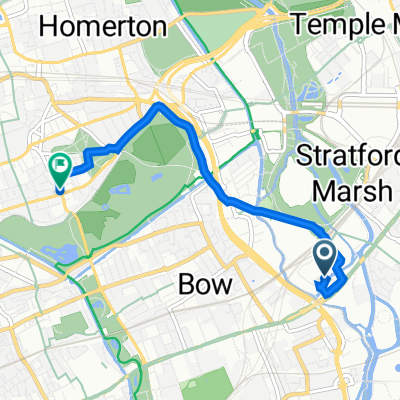 5 Highland Street, London to 211 Victoria Park Road, London
