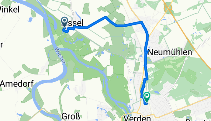 Klein Eissel 7, Verden nach Birkenstraße 24, Verden