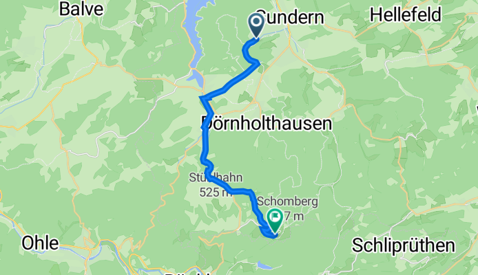 K5 123, Sundern (Sauerland) nach Wildewiese 1, Sundern (Sauerland)