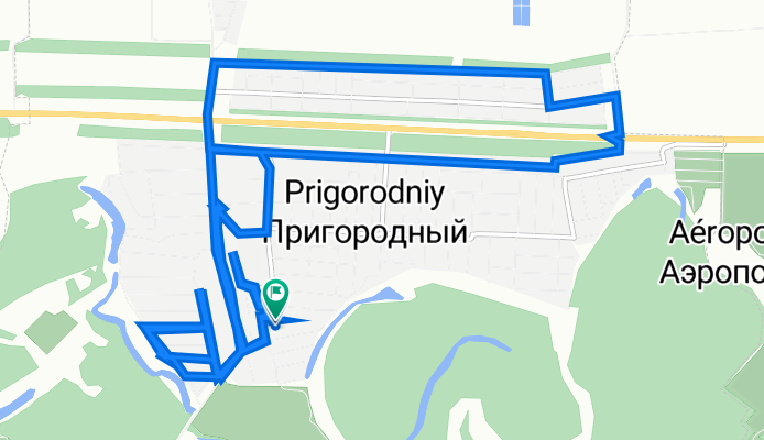 От Студенческая улица 11, Пригородный до Студенческая улица 11, Пригородный