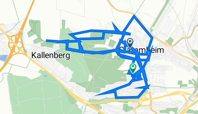 Imkerstraße 12, Stuttgart nach Frobeniusstraße 16, Stuttgart