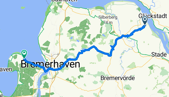 Atlantic-Route 2. Etappe Krautsand - Burhave