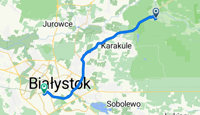 Kościelna 26, Supraśl do Depowa 9E, Białystok