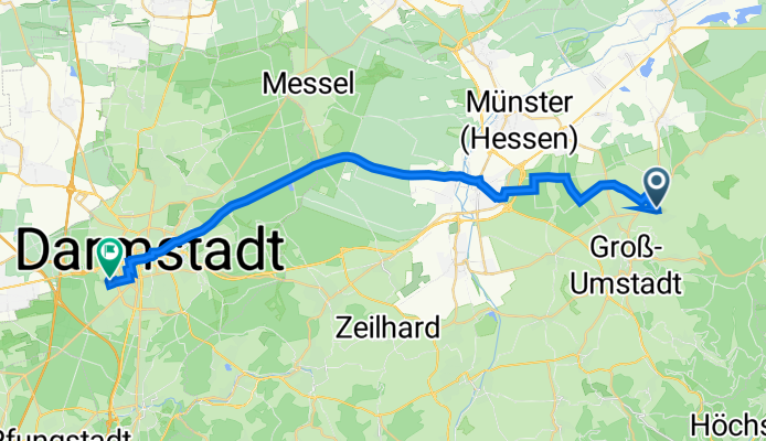 Dörrwiesenweg 34, Groß-Umstadt nach Wittichstraße 7, Darmstadt