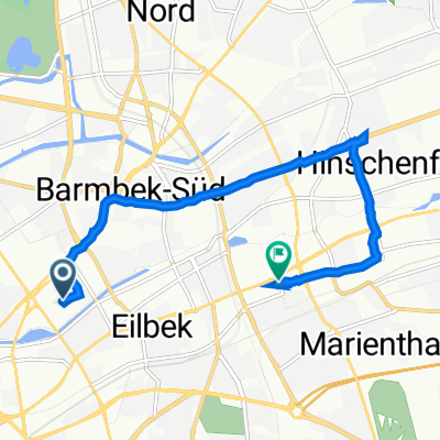 Dorothea-Bernstein-Weg 1, Hamburg nach Schloßstraße 12, Hamburg