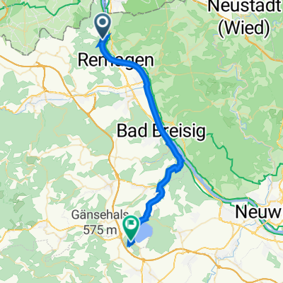 Am Unkelstein 1A, Remagen nach Straße ohne Straßennamen, Glees