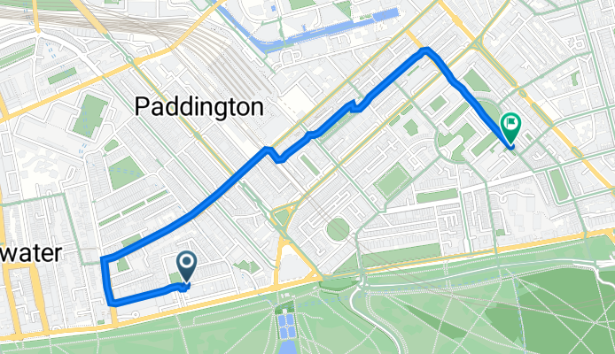23-26 Lancaster Gate, London to 26 Porchester Pl, London