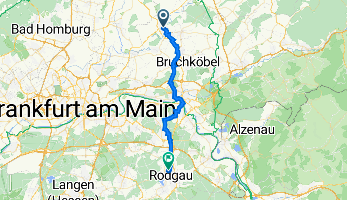 Brahmsstraße 28, Nidderau nach Konrad-Kappler-Straße 12–14, Rodgau