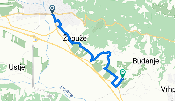 Goriška cesta 1 to Budanje 6c