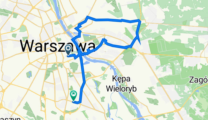 al Ujazdowskie 27, Warsaw to al Wilanowska 208, Warsaw