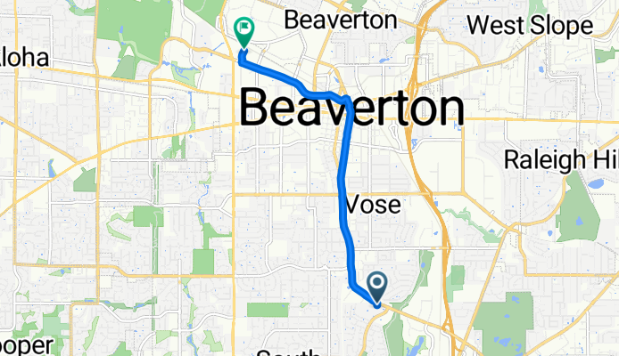 8065 SW Hall Blvd, Beaverton to 14525 SW Millikan Way, Beaverton