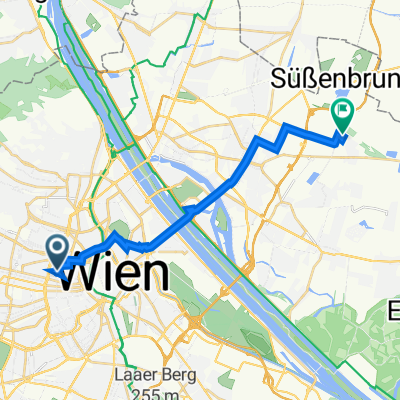 Josefstädter Straße 66, Wien nach Pelargonienweg 25, Wien