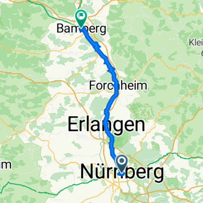 Hauptmarkt 17, Nürnberg nach Stangsstraße 3, Bamberg