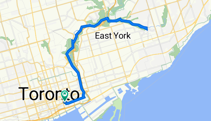 Taylor's Wharf Ln, Toronto to 120 Front St E, Toronto