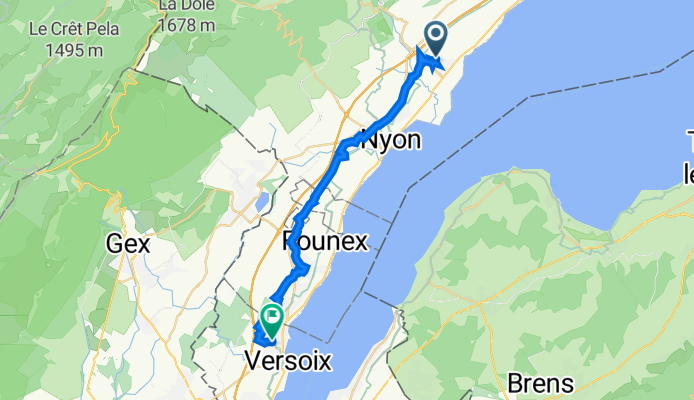 Chemin du Vernay 10, Gland à Chemin du Lac 3A, Versoix