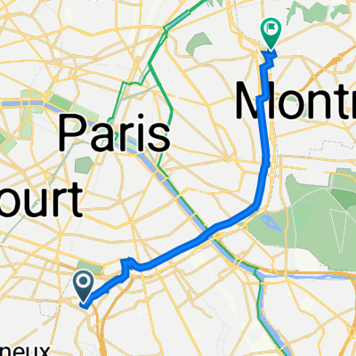 28 Villa Baudran, Arcueil à 24 Rue des Bruyères, Les Lilas
