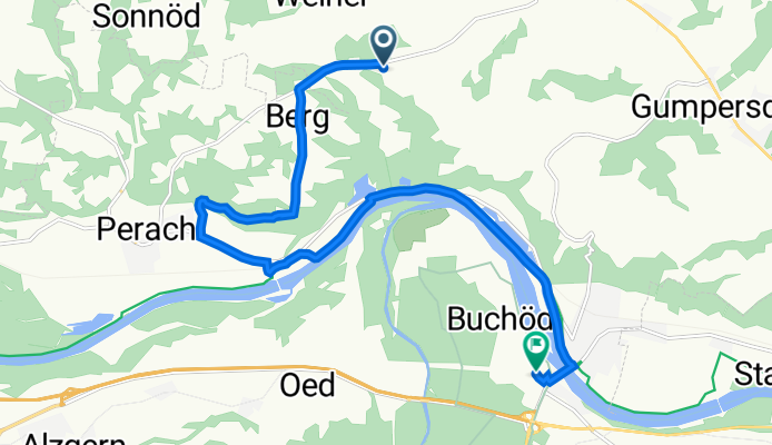 Buchholz 73, Erlbach nach Moritz-Brüll-Straße 12, Marktl