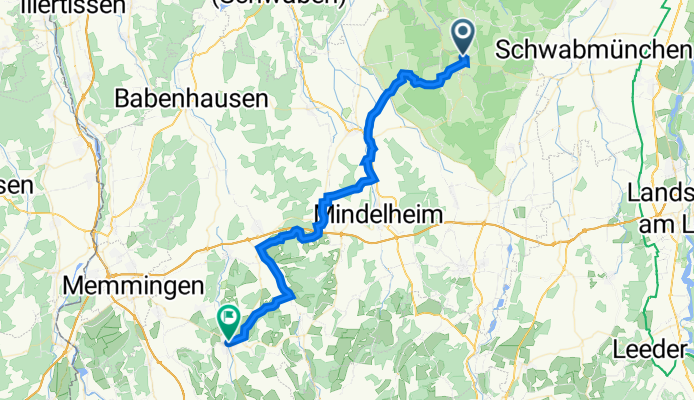 Augsburger Straße 25, Mittelneufnach nach Bahnhofstraße 2, Ottobeuren