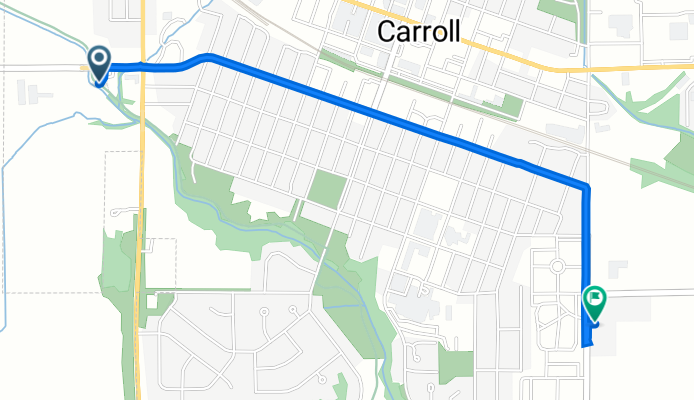 777 200th St, Carroll to 401 S Grant Rd, Carroll