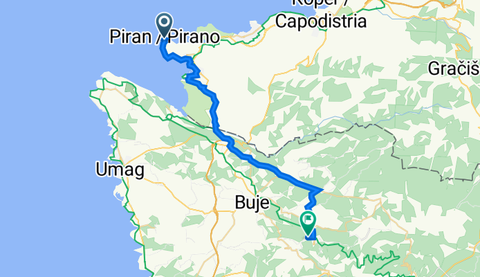 Piran to Grožnjan