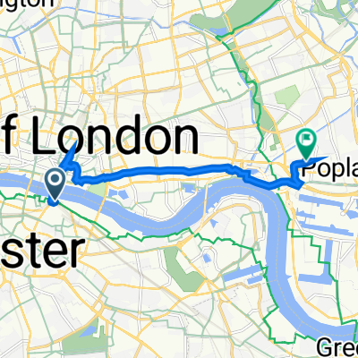 1 Borough High St, London to 106 Gough Walk, London