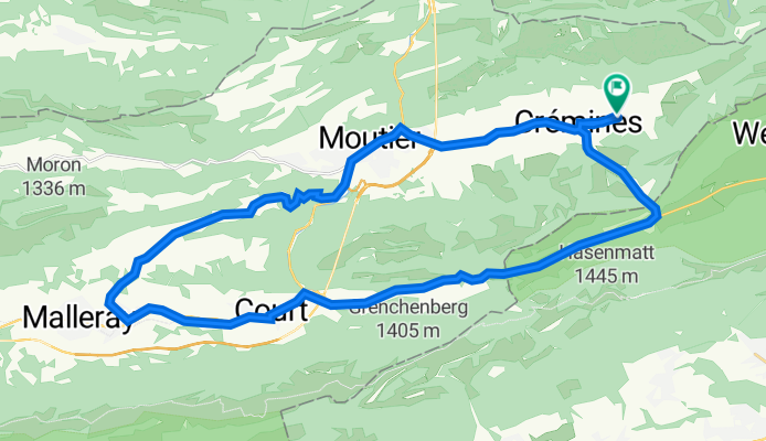 Clos la Jus 30, Corcelles BE à Clos la Jus 29, Corcelles BE
