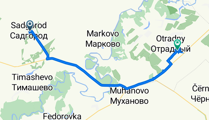 Школьная улица, Садгород до улица Нефтяников, 86, Отрадный