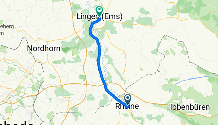 Stadtbergstraße 4, راينه nach Neue Straße 2, Lingen (Ems)