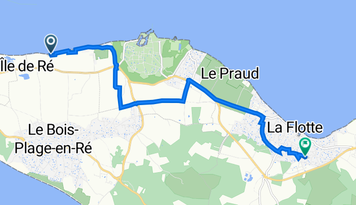 Saint-Martin-de-Ré to 7 Rue du Peux Griffard, La Flotte