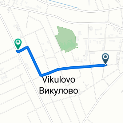 улица Радищева, 2–10, Викулово до улица Гагарина, 74, Викулово