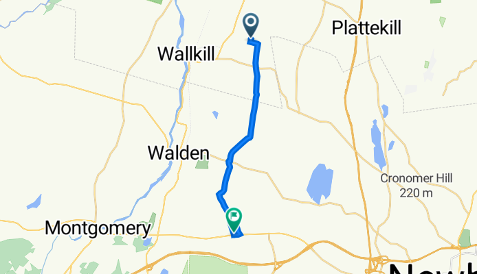 109 Reservoir Rd, Wallkill to 628 NY-17K, Montgomery