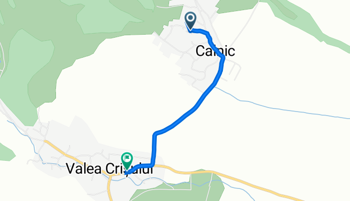 Calnic, Valea Crisului to DJ121A, Valea Crisului
