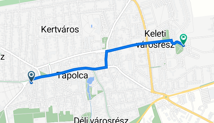Széchenyi István utca 2, Tapolca - Kazinczy tér 9, Tapolca