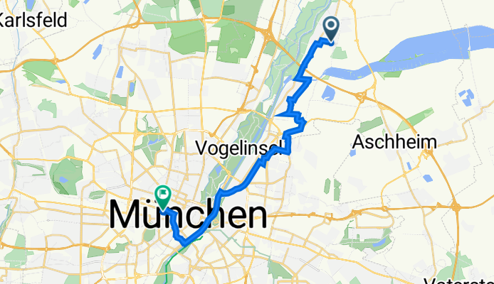 Fasanenstraße 22, Ismaning to Arnulfstraße 1A, Munich