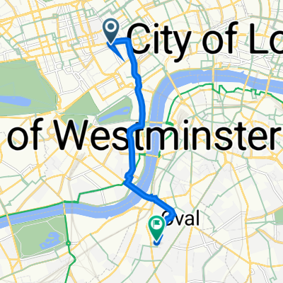 187 Wardour St, London to 17 St Stephen's Ter, London