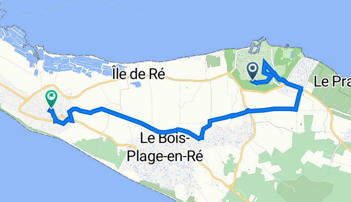 Rue du Rempart, Saint-Martin-de-Ré to 2–10 Rue Pasteur, La Couarde-sur-Mer
