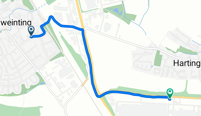 Friedrich-Viehbacher-Allee 24, Regensburg nach Herbert-Quandt-Allee 1a, Regensburg