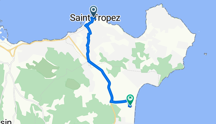 4 Place de l'Hôtel de Ville, Saint-Tropez nach Ramatuelle
