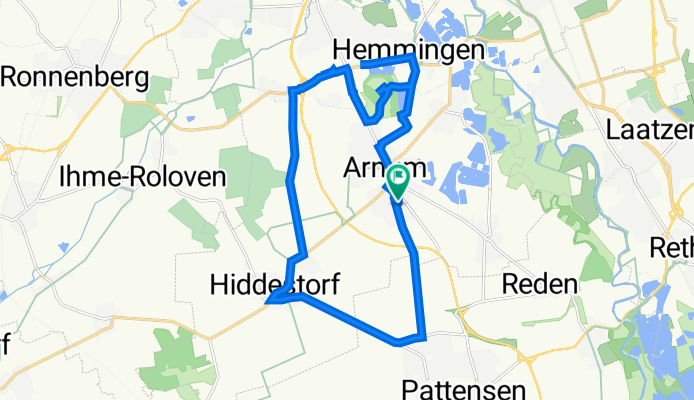 Einmal um den Block 😉