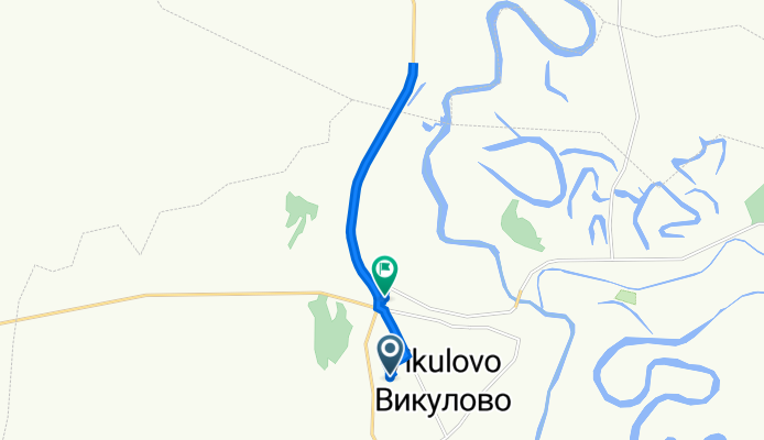 Солнечная улица, 9, Викулово до переулок Автомобилистов, 2А, Викулово
