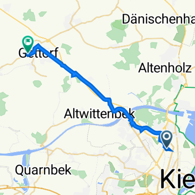 Neufeldtstraße 10, Kiel nach Hasselrott 54, Gettorf
