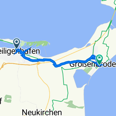 Am Strande 1A, Heiligenhafen nach Strandpark 5, Großenbrode