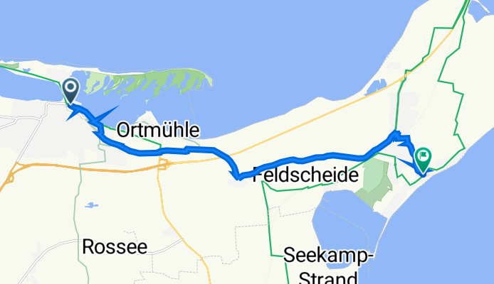 Am Strande 1A, Heiligenhafen nach Strandpark 5, Großenbrode