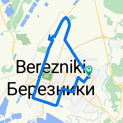 От улица Потемина 8, Березники до улица Потемина 10, Березники