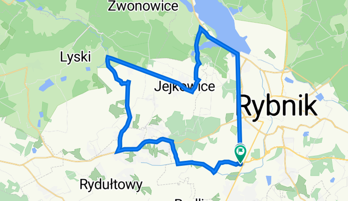 Hetmańska 7, Rybnik do Hetmańska 17, Rybnik