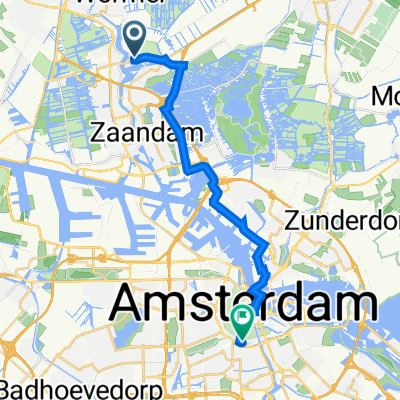 Schansend 2, Zaandam to Weteringschans, Amsterdam