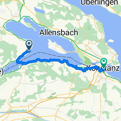 Gaienhofen nach Bahnhofplatz 43, Konstanz